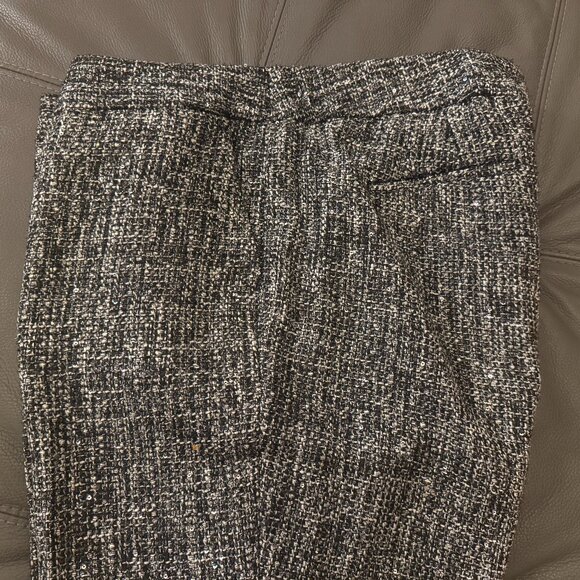 Talbots Hampshire Ankle Pants - Black Sequin Tweed - Picture 8 of 12